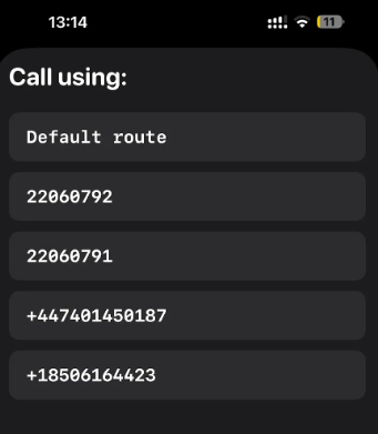 Choose Your Outbound Number Choose Your Outbound Number