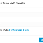 Twilio trunk