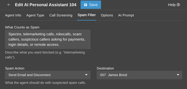 transkrypcje e-mail Agent AI